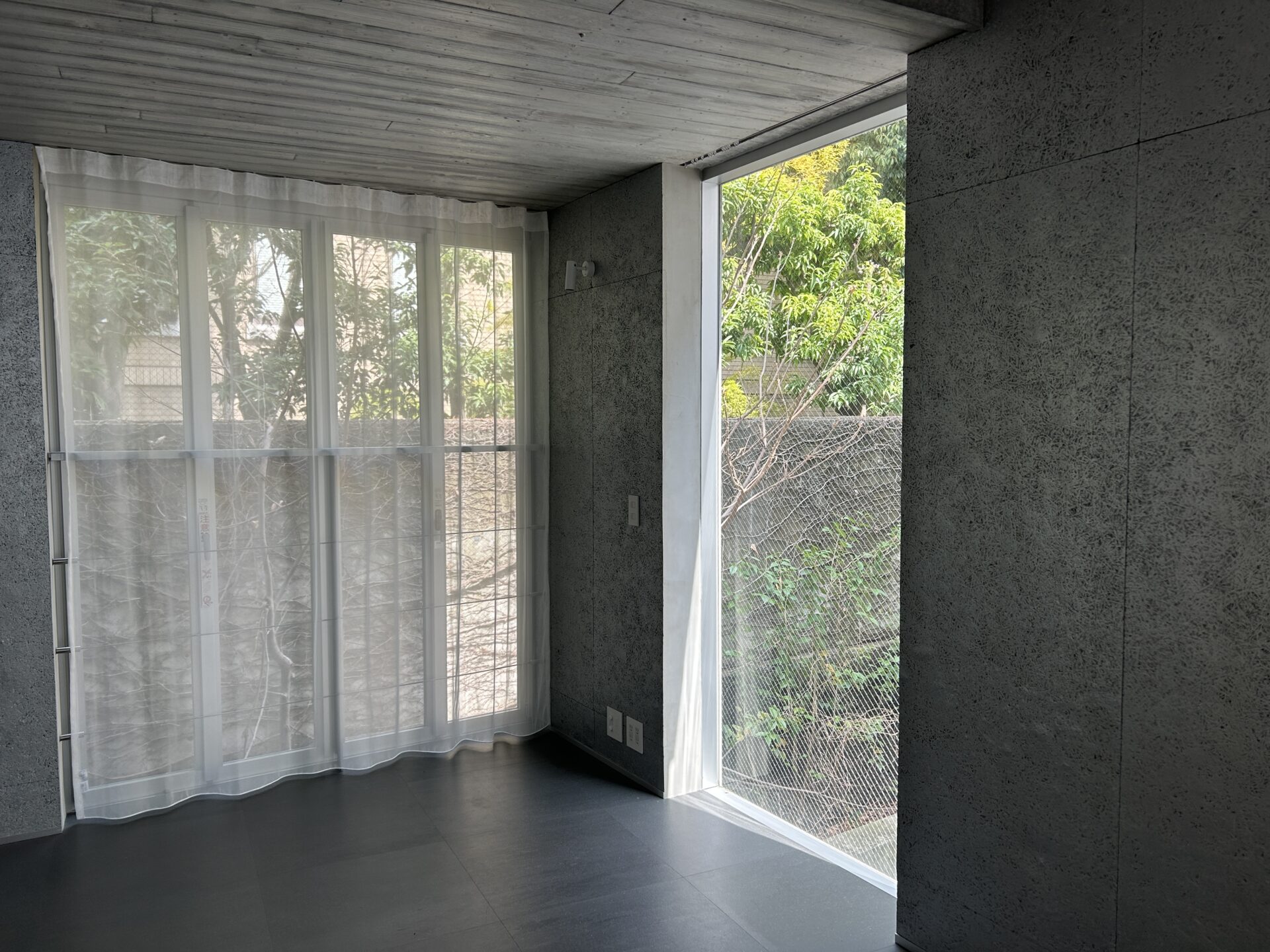 カーテンひらり